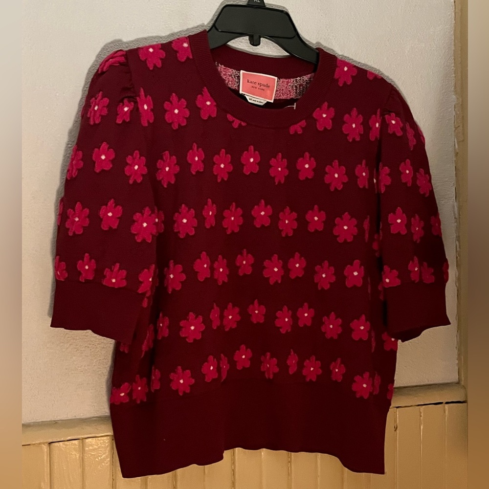 Kate Spade flower sweater, size XXL, TAGS ON!